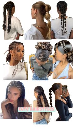 Et que je peux faire aussi. Hairstyles For Casual Outfits, Hairstyles With Curled Hair, Bridesmaid Hair Ponytail, Perfect Curly Hair, Brown Hair Looks