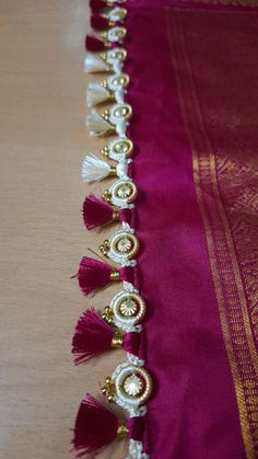 Silk Saree Kuchu Designs Latest, Saree Kuchu Designs Latest