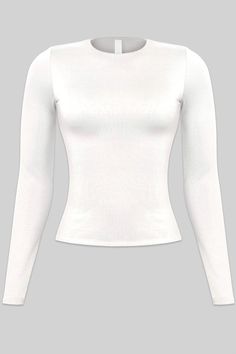 DETAILS: ♡ Long Sleeve  ♡ High Neckline ♡ Double Layered ♡ Soft & Buttery Fabric ♡ 96% Polyester & 4% Spandex HOW TO STYLE: White Long Sleeves, Body Hygiene, Seamless Top, Basic Long Sleeve, Corduroy Jacket, Affordable Clothes, Women Clothing Boutique, Basic Tops, Green Sweater