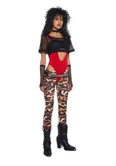 halloween costumes for college girls based on hair color Poison Costume, 80s Glam Rock, Rock Costume, Spiked Choker