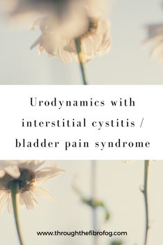 Urodynamic testing with interstitial cystitis / painful bladder syndrome: my experience - Throughthefibrofog When You Know