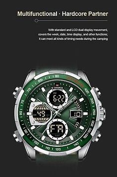 NAVIFORCE Waterproof Men Military Watch Luxury Sports Multifunctional Wristwatch | eBay Washing Hands, China Display, Watch Luxury, Swimming Diving, Military Watches, Diving, Wrist Watch, Water Resistant, Swimming