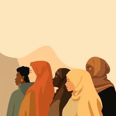 Diverse muslim people adult art togetherness. AI generated Image by rawpixel. | free image by rawpixel.com / Jungjing Jeddah Airport, Scarfs Ideas, Muslim Illustration, Adult Aesthetic, Muslim Art, Face Aesthetic, Typography Poster Design, Islamic Quotes Wallpaper, Black Artwork