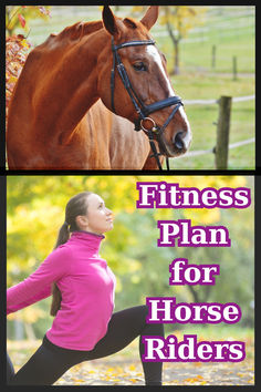 horse and girl exercising Exercises For Horse Riders, Horse Muscle Building Exercise, Horse Rider Exercises, Horse Riding Workouts, Week Fitness Plan, Equestrian Workout, Riding Ideas, Horse Jokes