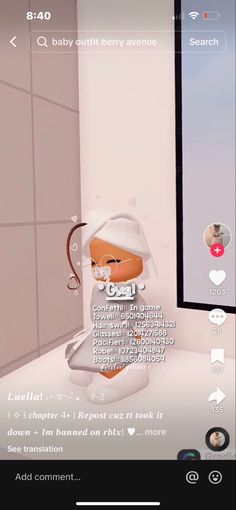 an animated image of a baby in a bathtub with the caption's name on it