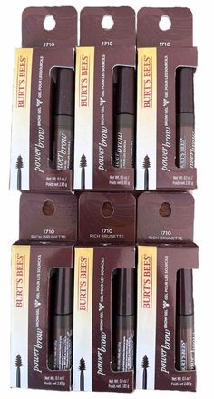 Lot of 6 Rich Brunette, Eyebrow Liner, Burt's Bees, Brow Gel, Burts Bees, Eyebrows, Beauty Makeup, Eye Makeup, Health And Beauty