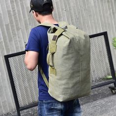 'The Military' - Men's Canvas Duffel Backpack – More than a backpack Large Capacity Backpack Duffle Bag For Outdoor Activities, Large Capacity Duffle Bag Backpack For Outdoor Activities, Large Capacity Duffle Bag Backpack For Outdoor, Backpack Duffle Bag With Adjustable Strap For Outdoor Activities, Duffle Backpack With Adjustable Strap For Outdoor Activities, Khaki Canvas Bag With Zipper Closure For Outdoor, Outdoor Khaki Canvas Duffle Bag, Outdoor Duffle Bag Backpack With Adjustable Strap, Large Capacity Khaki Duffle Bag For Outdoor