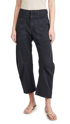 Nili Lotan Shon Pants | SHOPBOP Balloon Pants, Nili Lotan, Navy Fabric, Twill Pants, Women Lifestyle, Tapered Pants, Cotton Pants, Workout Pants, Cropped Pants