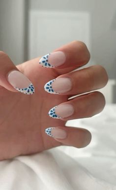 Nail Ideas For 13-14, Nail Inspo 11-12, French Tip Stickers, Simplistic Nail Art, Cute Almond Shaped Nails Design, Girly Acrylic Nails Almond, Nails Aethstetic, Nails 2024 Almond, Simple Sns Nails