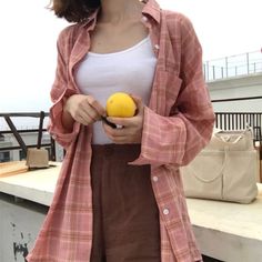 Loose Plaid Preppy Style Shirt – Tomscloth Plaid Long Sleeve Shirt For Daywear, Womens Flannel Shirt, Windproof Jacket, Easy Trendy Outfits, Comfy Hoodies, Petite Outfits, Plaid Tops, Style Shirt, Spring Outfits Casual