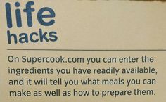 an advertisement for life hacks on the back of a box with instructions to use it