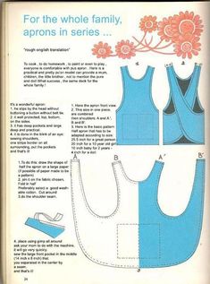 an old book with instructions on how to sew and use the sewing pattern for women's tops