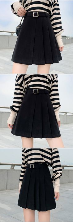 Ladies Elegant A-line Pleated Skirt Korean Style Vintage Woolen All-ma – jetechband Trendy Pleated A-line Skirt, Non-stretch Mini Skirt, Casual A-line Mini Skirt For Winter, Trendy A-line Lined Skirt, Non-stretch Pleated Mini Skirt, Trendy A-line Pleated Mini Skirt, Non-stretch Short Pleated Skirt, Trendy A-line Mini Skirt With Lining, Non-stretch Lined Mini Pleated Skirt