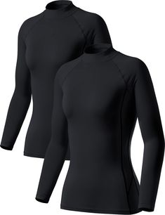 PRICES MAY VARY. TSLA Thermal Shirt Series designed for cold weather. [Materials] Mix of Polyester & Spandex fabric is excellent elasticity with enhanced range of motion. [Fleece Lining] Thermal fleece lining designed to enhance the warmth and thermal insulation. [Breathability] 2-way air circulation provides breathability and blocks out cold air. It is suitable for yoga, pilates, meditation, cycling, biking, gym, fitness, weightlifting, running, and other workout activities in the cold weather. Sundresses Women, Womens Thermal, Polyester Spandex Fabric, Mock Turtle, Thermal Shirt, Plus Size Tank Tops, Compression Shirt, Thermal Long Sleeve, Crew Neck Shirt