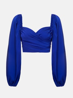 Royal Blue Top Outfit, Quince Chambelanes Outfits, Blue Top Outfit, Royal Blue Crop Top, Royal Blue Quinceanera, Royal Blue Outfits