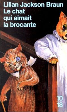 a book cover with an image of a cat standing next to another cat