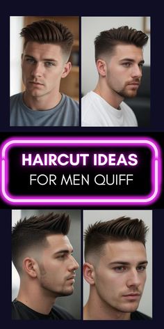 Quiff Hairstyles for Men Taper Fade With Quiff, Modern Quiff Men Hairstyles, High Quiff Hairstyles, Classic Quiff, Classic Quiff Hairstyles Men, Short Hair Cuts