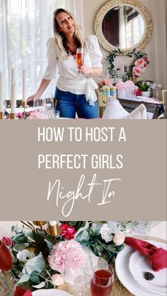 How to host a perfect girls night in Girls Night Dinner, Night Poem, Dinner Party Planning, Women Party Ideas, Friends Party Night, Ladies Night Party, Night Before Wedding, Moms Night, Night Bar