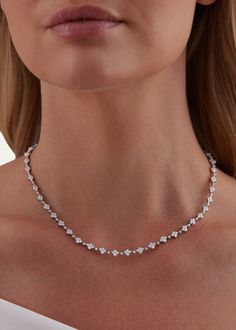 Sara Weinstock 18K White Gold Dujour Diamond Four-Cluster Tennis Choker Necklace Tennis Choker Necklace, Travel Size Perfume, Ring Watch, Makeup Shop, Cleanser And Toner, Bergdorf Goodman, Top Designers, Handbags On Sale, Ring Necklace