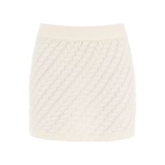 Fitted Mini Skirt By Loulou Studio Crafted In Soft Cable Cashmere Knit. Provided With Stretch Ribbed Waistband. The Model Is 177 Cm Tall And Wears A Size Xs.Material: 100% WsMade In: ChinaColor: WhiteCollection: Fall - Winter 2022Alsen Knit Mini Skirt, Loulou Studio, Cashmere Color, Suede Mini Skirt, Studio Blue, Skirt Fits, Parisian Chic, Knit Skirt, Blue Suede