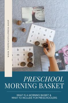 the cover of preschool morning basket and what to include in preschoolers's books