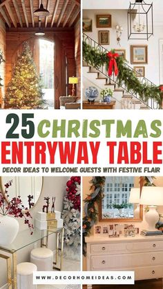 25 christmas entryway table decor ideas to welcome guests with festive flair