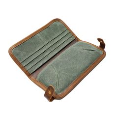 Woosir Vintage Canvas Wallet Casual Brown Wallet With Zipper Pocket, Casual Brown Wallets With Zipper Pocket, Travel Rectangular Wallet With Pockets, Rectangular Travel Wallet With Pockets, Brown Travel Wallet With Zipper Closure, Brown Travel Pouch With Card Slots, Travel Brown Pouch With Card Slots, Green Travel Pouch Wallet, Green Travel Wallet Pouch