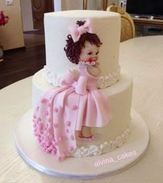 Doll Cake Designs, Unicorn Birthday Party Decorations, Birthday Cake Decorating Ideas, Mini Torte, Cake Decorating Ideas, A Birthday Cake