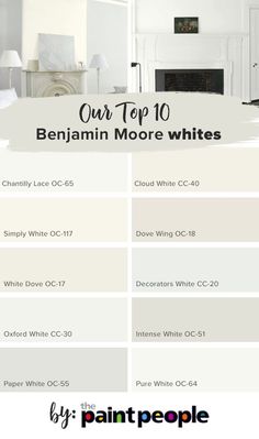 the top 10 white paint colors for your home