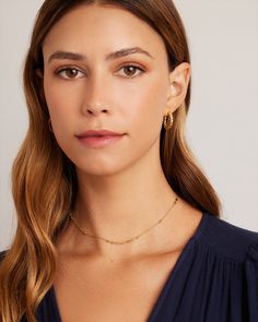 Chloe Mini Choker Necklace in Gold Plated, Women's by gorjana Delicate Tarnish Resistant Chain Necklace, Delicate Tarnish-resistant Chain Necklace, Gold Chain Necklace For Everyday Elegance, Elegant Choker With Delicate Chain, Elegant Delicate Chain Choker Necklace, Elegant Gold Choker With Delicate Chain, Elegant Gold Delicate Chain Choker, Dainty Tarnish Resistant Necklaces For Everyday Elegance, Chic Tarnish Resistant Choker Necklace