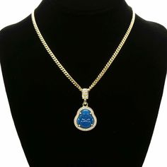 - 3mm Width And 24” Length - Real 14k Gold Plated - High Quality Will Not Tarnish! Long Lasting! - Comes With Chain - Unisex Blue Pendant Jewelry With Box Chain, Motorcycle Chain Bracelet, Shark Pendant, Ruby Necklace Pendant, Bullet Necklace, Money Pictures, Hand Necklace, Mens Jewelry Necklace, Blue Pendant