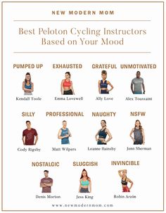 the best peloton cycling insulators based on your mood - infograph