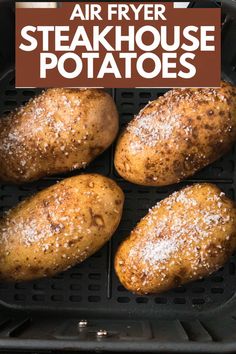 Discover how to make the perfect baked potato in the air fryer, featuring crisp, golden skin and fluffy, tender insides! Load it up with butter, cheese, and bacon, or enjoy it simply seasoned. How To Bake A Potato In The Air Fryer, Crispy Baked Potatoes In Air Fryer, Baked Potatoes In Airfryer, Air Fry Russet Potatoes, How To Make Baked Potatoes In Air Fryer, Roasted Air Fryer Potatoes, Air Fryer Baked Potato Quick, Air Fryer Baked Potatoes Recipes