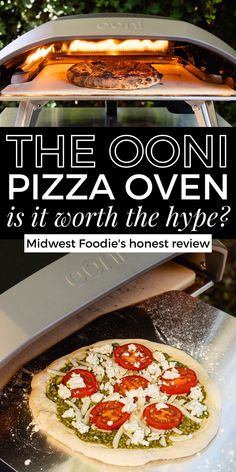 the pizza oven is open and it's worth to have fresh pizza in it