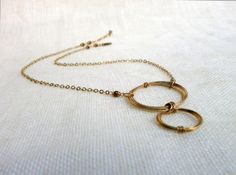 Large Rings Infinity Necklace  Gold Wire by BellantiJewelry, $62.00 Rings Infinity, Large Rings, Double Circle Necklace, Infinity Necklace Gold, Necklace Infinity, Karma Necklace, Infinity Jewelry, Infinity Pendant, Infinity Necklace