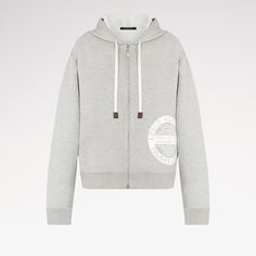 Nwt (8th Photo Has Description) Will Include Box For Full Ask Zip Up, Gray White, Zip Ups, Limited Time, Product Description, Louis Vuitton, Stamp, Womens Tops, Sweatshirts Hoodie