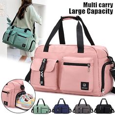 Category:Shoulder Bag,Handbag; Embellishment:Zipper; Gender:Men's,Women's; Type:Hiking Daypacks,Gym Bag; Occasion:Beach,Outdoor,Daily,Holiday; Material:Oxford Cloth; Width:22; Height:30; Function:Durable,Large Capacity,Lightweight,Waterproof; Pattern:Color Block,Solid Color; Listing Date:08/24/2023; Production mode:External procurement; Length:52 Trendy Travel Gym Bag With Pockets, Trendy Outdoor Travel Bag With Zipper, Trendy Outdoor Travel Bag With Zipper Closure, Functional Duffle Bag With Pockets, Casual Duffle Bag For Outdoor Activities, Functional Gym Bag For Outdoor Activities, Functional Gym Bag For Outdoor, Pink Large Capacity Duffle Bag For Outdoor, Large Capacity Pink Duffle Bag For Outdoor