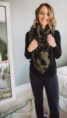 How to Wear A Blanket Scarf 7 Ways - Paisley + Sparrow Indian Scarf