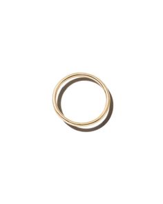 Zoe Chicco 14K Yellow Gold Medium Ring 14k Yellow Gold Full Circle Jewelry, 14k Gold Full Circle Rings As A Gift, 14k Gold Rings As Gift, 14k Gold Rings For Gift, Classic 14k Gold Hoop Rings, Yellow Gold Hoop Rings Fine Jewelry, Yellow Gold Hoop Rings With Polished Finish, Zoe Chicco, Gold Rings