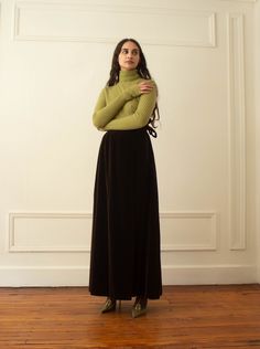 Wonderful 1960s Adolfo chocolate velvet wrap skirt. Bar-slide closures and full lining. label: Adolfo measurements: estimated modern size: XS to S waist: 26" hip: up to 38" length: 35" materials: 100% cotton velvet condition: Excellent ALL SALES FINAL Velvet Skirt Outfit, 2025 Outfits, Green Velvet Skirt, Womens Skirts, Velvet Skirt, Philadelphia Pa, Style Expert, Cotton Velvet, Office Outfits