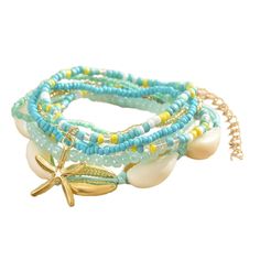 PRICES MAY VARY. 1. Ocean-Inspired Design: Featuring natural shell and starfish charms, these beach anklets capture the essence of the sea, perfect for beach vacations and summer outings. 2. High-Quality Materials: Crafted from durable alloy and genuine shells, these summer anklets combine strength with a lightweight feel, ensuring long-lasting beauty and comfort. 3. Boho Multilayer Style: With a trendy multilayered design, these beach anklets offer a bohemian touch, allowing you to express your Starfish Anklets, Starfish Jewelry, Ocean Inspired Jewelry, Summer Anklets, Beach Anklets, Beach Vacations, Ocean Inspired, Coastal Chic, Stretchy Bracelets