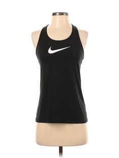 Nike Tank Top Size: Small Black Tops - used. 92% POLYESTER, 8% SPANDEX, Halter, | Nike Tank Top Black Halter Tops - Used - Size Small Cheap Sleeveless Tops With Team Logo, Nike Tank Top, Black Halter Top, Nike Tank, Nike Tank Tops, Black Halter, Halter Tops, Black Tank Top, Black Tank