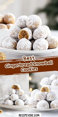 the best gingerbread snowball cookies recipe