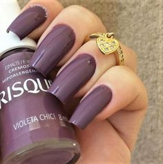 Fashion Editorial Makeup, Sns Nails Colors, Purple Nail Polish, Awesome Nails, Purple Nail, Thanksgiving Nails, Nails Polish, Trendy Nail Art, Heart Nails