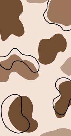 an abstract camouflage pattern with black lines on white and brown colors, including the shape of a cow's head