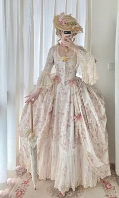 Robe a La Francaise 18th Century Costume Reenactment Marie Antoinette Style Pink Dress, Rococo Style - Etsy Robe A La Francaise 18th Century, Rococo Fashion Dress To Impress, 17th Century Dress French, Rococo Aesthetic Outfit, 18th Century Dress Aesthetic, Roccoco Dress, Rococo Fashion Women, Rococo Inspired Fashion, Marie Antoinette Wedding Dress