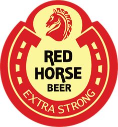 the logo for red horse beer