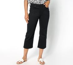 When jeans are too hot and shorts are (let's be honest) too short, these Joni Cool Embrace® denim capris are just right.  Not only are they fashioned with the high-rise waist you love (one trend we can all get behind!), but that capri length is fabulous when paired with anything from wedges to flip flops to sneaks. Plus, you'll adore how phenomenal your figure looks with some help from the Lift Tuck® technology. And how about the COOLMAX® technology that wicks away moisture and allow Stretch High Rise Cropped Jeans For Summer, Stretch Dark Wash Cropped Jeans For Summer, Dark Wash Stretch Cropped Jeans For Summer, Summer Stretch Cropped Jeans In Dark Wash, Trendy High Rise Capris For Spring, Summer Cropped Capri Jeans In Cotton, Black Cropped Leg Capris For Spring, Black Relaxed Fit Cropped Leg Capris, Trendy Relaxed Fit Cropped Capris