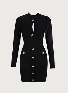 Button Vixen Bandage Dress - Veronica Luxe Friends Enjoying, Bandage Dress Black, Luxe Clothing, Luxury Dresses, Romantic Dinner, The Button, Tailored Blazer, Effortless Elegance, Versatile Dresses