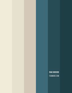 the color scheme for fab mood is shown in shades of blue, green and beige